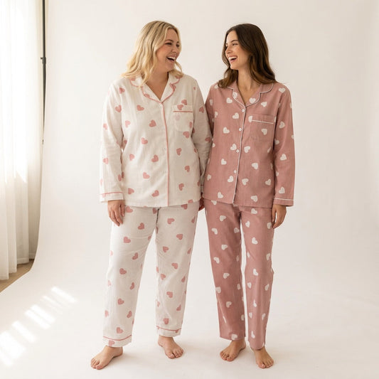 Herz Musselin Pyjama