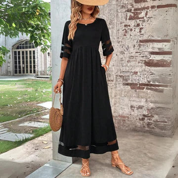 Aubrey™ – Vestido midi ajustado con abertura en el abdomen