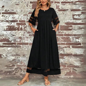 Aubrey™ – Vestido midi ajustado con abertura en el abdomen