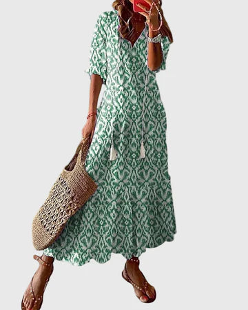Amalia | Vestido largo de verano estilo boho vintage