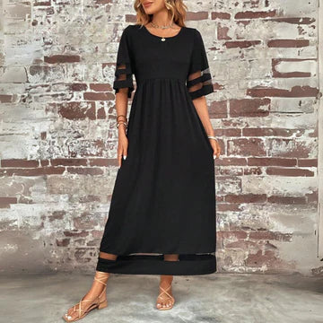 Aubrey™ – Vestido midi ajustado con abertura en el abdomen