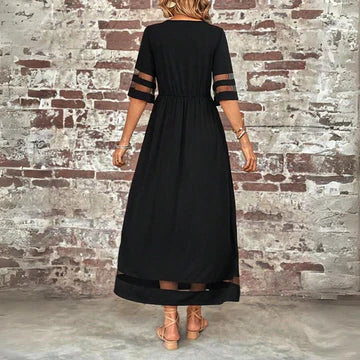 Aubrey™ – Vestido midi ajustado con abertura en el abdomen