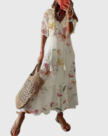 Amalia | Vestido largo de verano estilo boho vintage