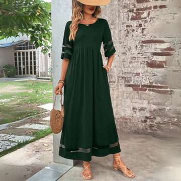 Aubrey™ – Vestido midi ajustado con abertura en el abdomen