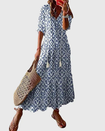 Amalia | Vestido largo de verano estilo boho vintage