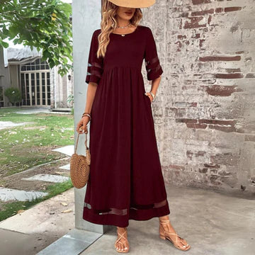 Aubrey™ – Vestido midi ajustado con abertura en el abdomen