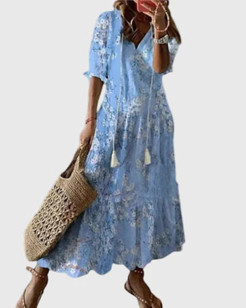 Amalia | Vestido largo de verano estilo boho vintage