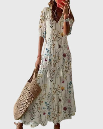 Amalia | Vestido largo de verano estilo boho vintage