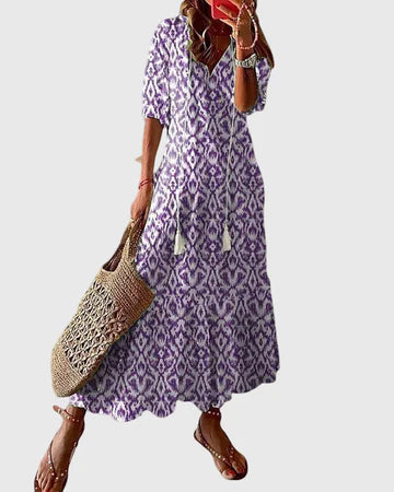 Amalia | Vestido largo de verano estilo boho vintage