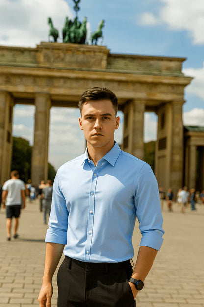 Lukas | Camisa elástica sin arrugas para hombre