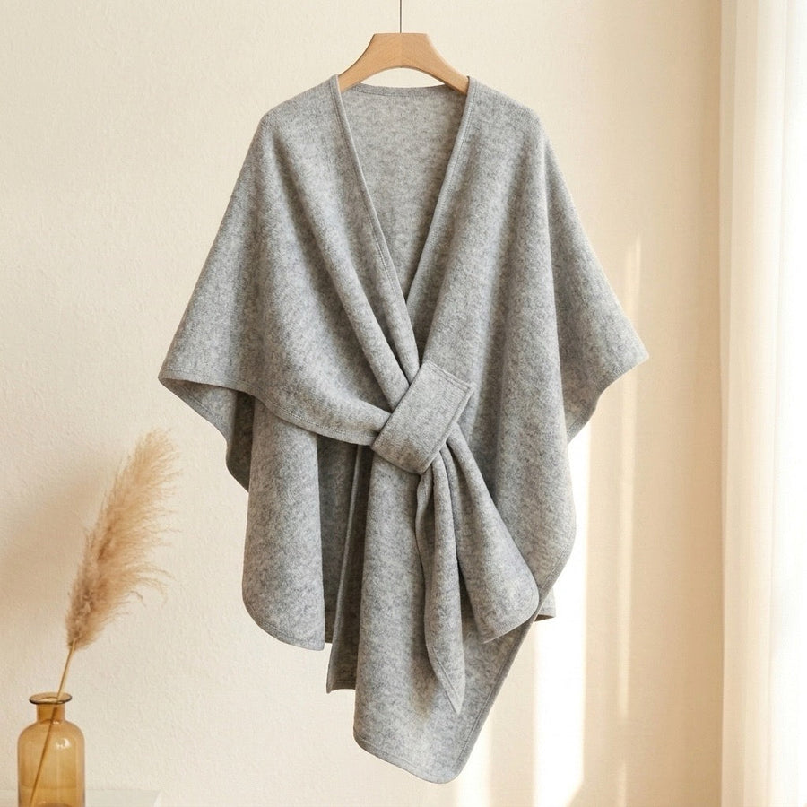 Bufanda poncho larga