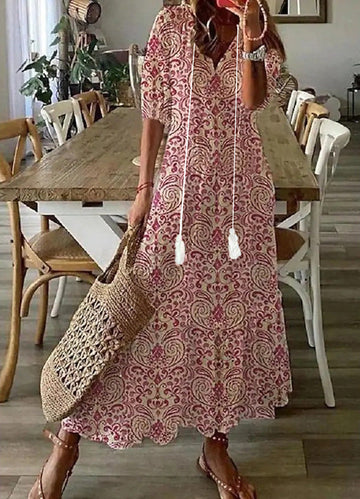 Amalia | Vestido largo de verano estilo boho vintage