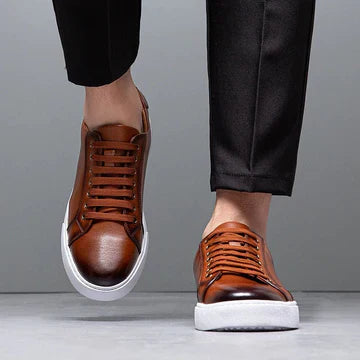 Enzo | Zapatillas de cuero para hombre